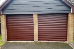 Brown garage door