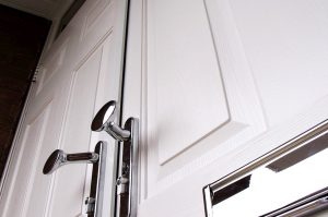 Dual white composite door