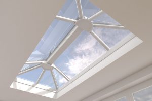 White uPVC lantern roof