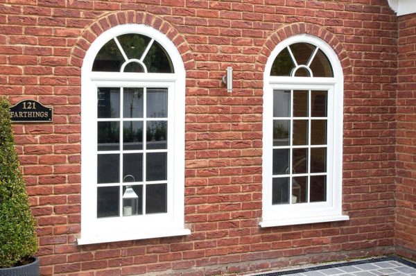 White uPVC tilt and turn windows