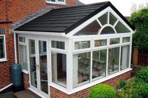 Gable tiled conservatory roof
