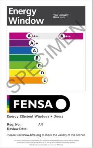 FENSA sample label