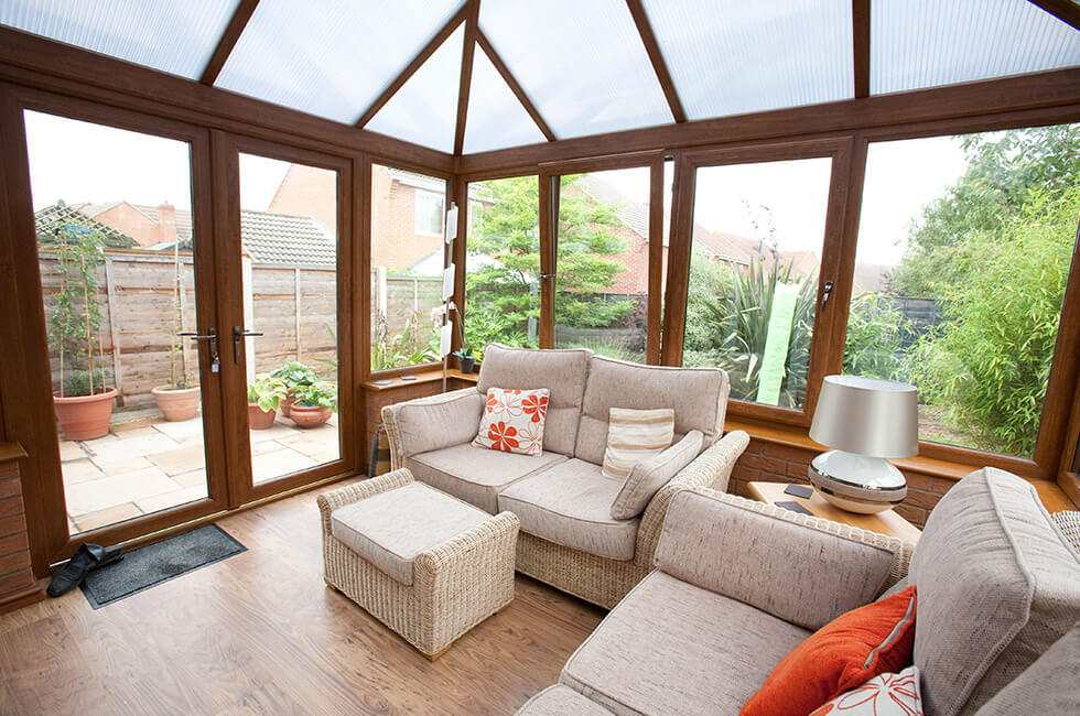 Golden Oak conservatory interior