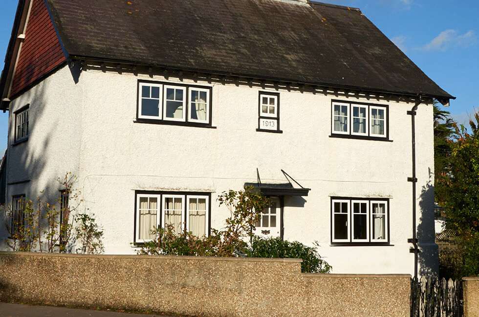 Dual colour uPVC flush sash windows