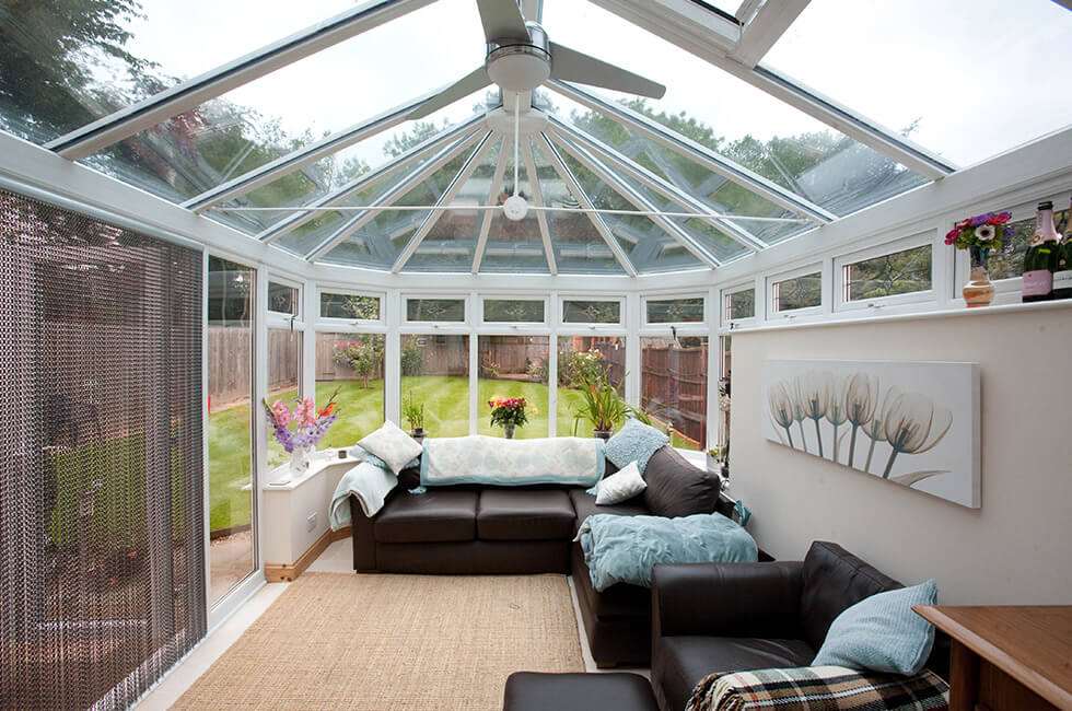 White uPVC victorian conservatory